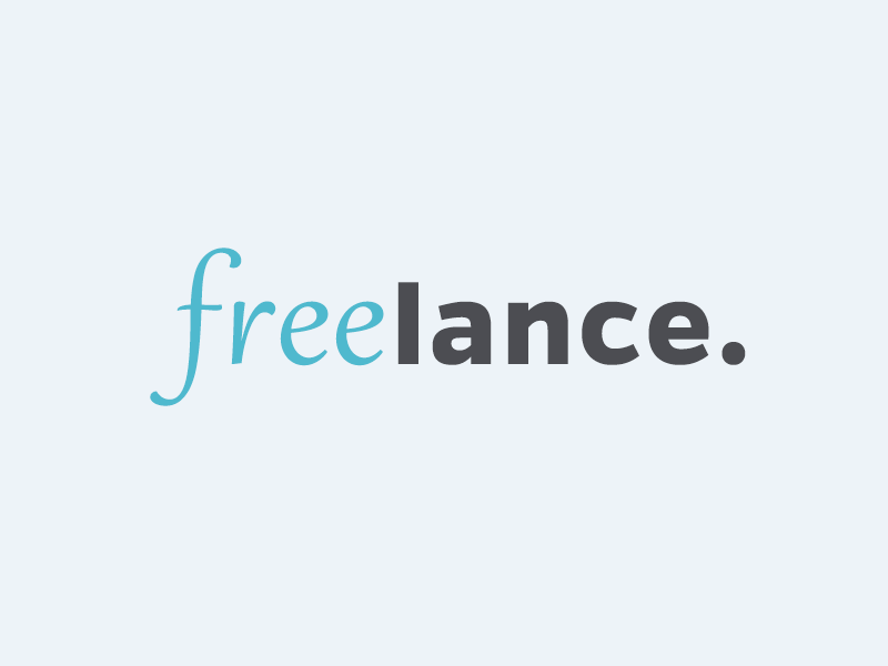 Freelance freelance gif typography