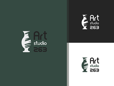 Art studio 263 logo ai branding