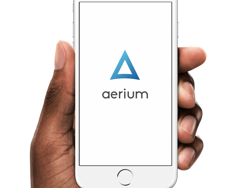 Aerium — Intro GIF after effects animation app app design icons ios iphone material popular ui ux weather