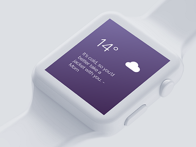 Aerium Watch apple band clean experiment gadget gradient icon ui ux watch weather