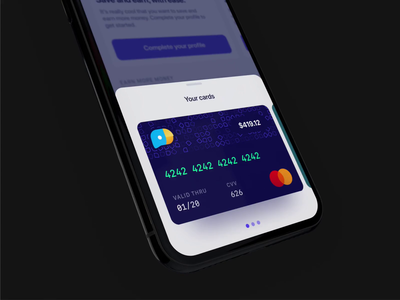 The Stoovo Card UI bottom sheet card commerce finance fintech freelance design interface ios iphone pattern payment stoovo ui ux