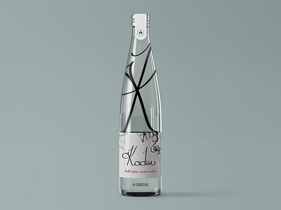 Kadim Bottle - Pastis alcoholic art bottle calligraphy design drink hand writing illustration logo package design pastis rakija rakı