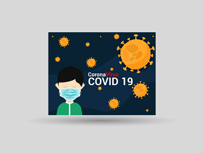 Corona Virus, Covid 19 - Illustration adobe illustrator character coronavirus covid19 design flatdesign illustration mask medical symbol vector