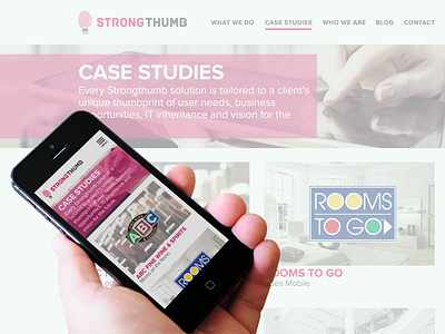 StrongThumb Website agency mobile mobile design ui design website website design