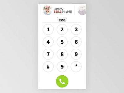 UI Element Challenge -- Day 003 Dial Pad