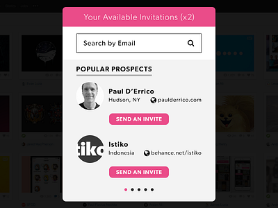 UI Element Challenge -- Day 021 Dribbble Invitation Widget daily daily challenge dribbble ui ui design widget