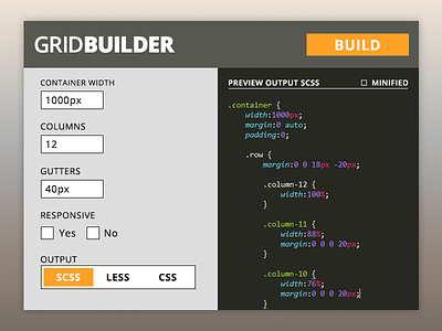 UI Element Challenge -- Day 030 Grid Builder code code builder daily daily challenge grid grid builder ui ui design