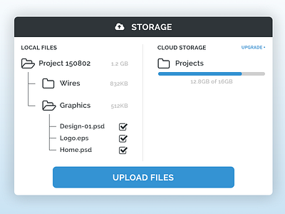 UI Element Challenge -- Day 037 File Storage