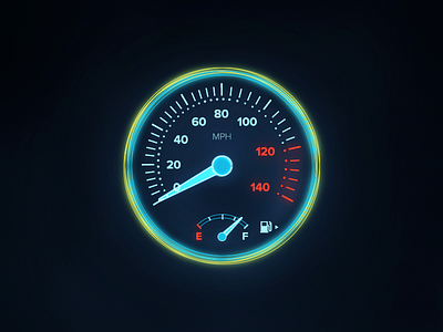 UI Element Challenge -- Day 048 Speedometer