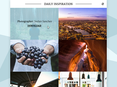 UI Element Challenge -- Day 052 Daily Inspiration daily daily challenge daily inspiration inspiration photography ui ui design website