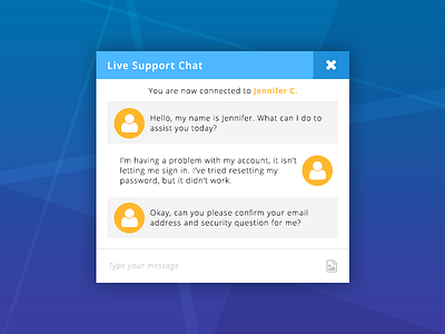 UI Element Challenge -- Day 053 Chat Client chat chat client daily challenge live chat messenger ui ui design