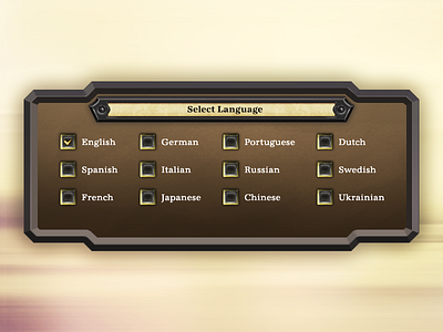 UI Element Challenge -- Day 056 Language Selector daily challenge game language language select selector ui ui design