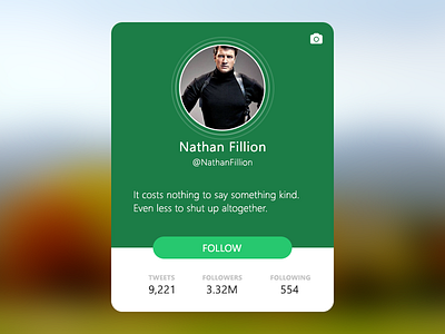 UI Element Challenge -- Day 057 Twitter Profile