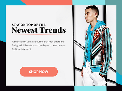 UI Element Challenge -- Day 063 Fashion Header