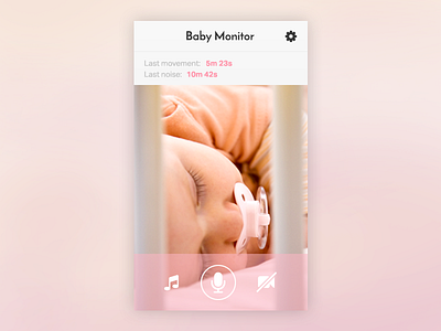 UI Element Challenge -- Day 069 Baby Monitor