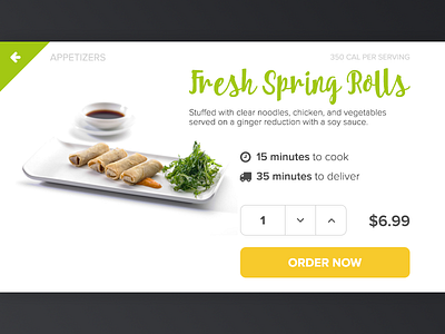 UI Element Challenge -- Day 070 Order Food daily challenge desktop ecommerce food menu order food ordering restaurant ui ui design