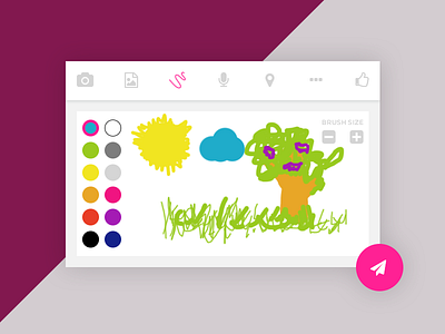 UI Element Challenge -- Day 084 Doodle App