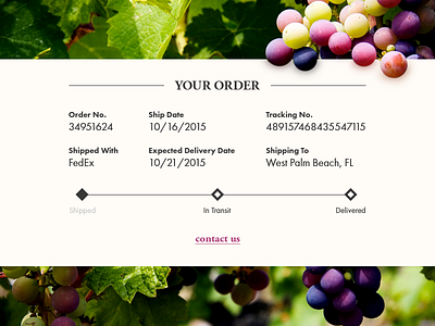 UI Element Challenge -- Day 086 Order Tracking