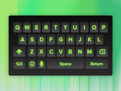 UI Element Challenge -- Day 094 Mobile Keyboard daily challenge keyboard mobile ui ui design