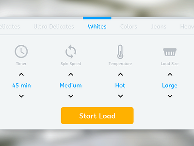 UI Element Challenge -- Day 097 Washing Machine