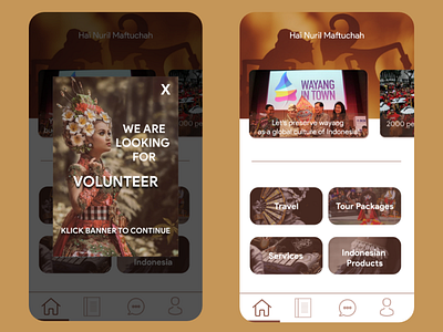 App for promote traditional culture app app design culture design indonesia social app ui ui design