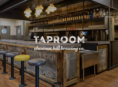 The Taproom at Chestnut Hill Brewing Company branding brewery brewingco graphic design identity illustration logo taproom