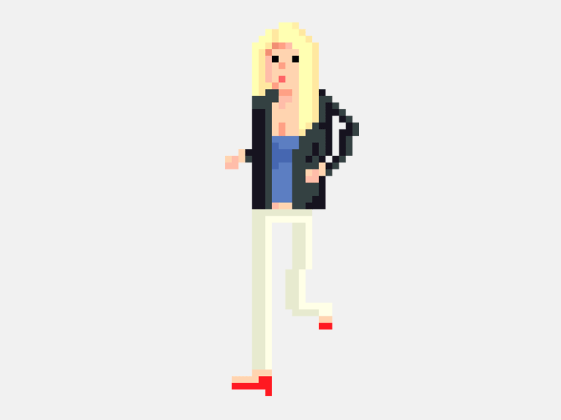 Ophelia 8 bit canvas flat gif illustration ophelia pixel pixelart sprite