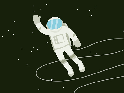SpaceBoy astronaut cosmos hola illustration space spaceman spacesuit stars universe