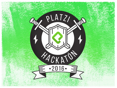 Platzi Hackathon code hackathon illustration platzi shield