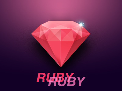 Ruby on Rails development illustration jewel platzi red ruby stone