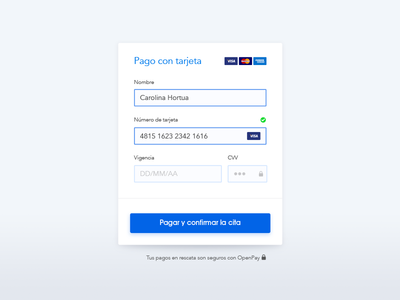 Check Out checkout clean form input payment flow web design blue