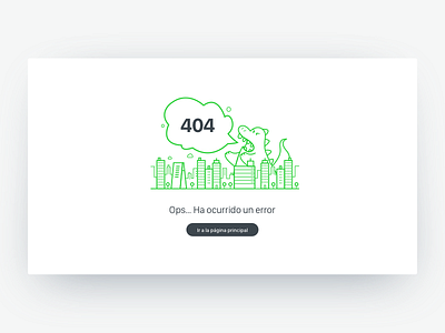 404🔥 404 clean error state illustration kaiju ui