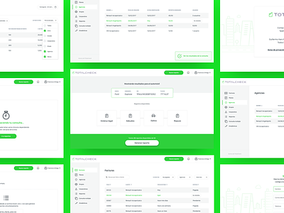 TotalCheck UI 🚘 admin clean dashboard data menu nested navigation product design sketch spanish startup ui web app
