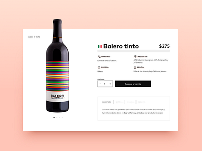 Product detail | E-commerce card clean ecommerce pink product card shop shopify single product wine