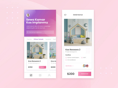 Booking Boarding House App app boarding boardinghouse booking clean design exploration ios mobile mobile app simple typography uidesign uidesigns uxdesign