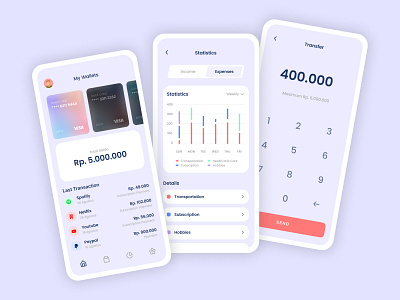 Wallets Mobile App app clean design exploration ios management mobile money typography uidesign uidesigns uxdesign wallets