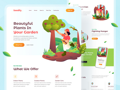 Seedify - Plant Landing Page