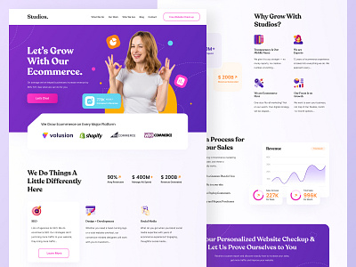 Studios Agency Landing Page