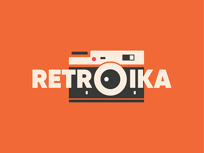 Retroika Film Camera adobe illustrator agency awesome awesome logo bandung brand brand identity branding business design flat illustration indonesia logo logo design logos orange typeface design typography vintage