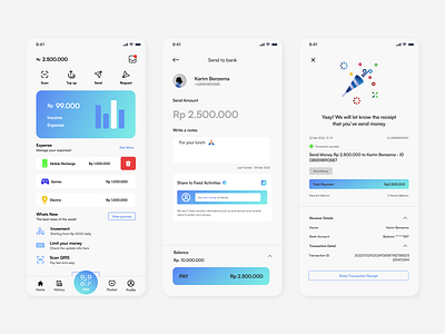 Money Loverz - Mobile Apps design gradient inspiration invesment mobile apps money money management user interface