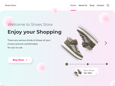 Shoes Store shoes shoes design ui ux website