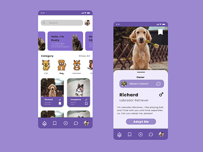 Pets UI Design design pets uidesign