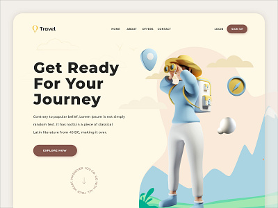 Travel Homepage UI Design