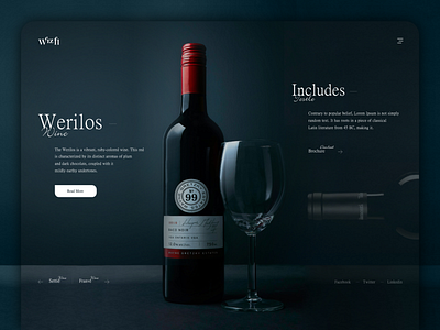 Wine/Liquor  Homepage Design