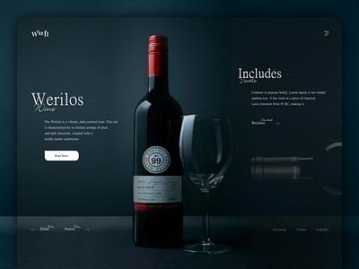 Wine/Liquor Homepage Design branding creative design creative homepage design design homepage design illustration landing page banner logo parampreet singh website banner