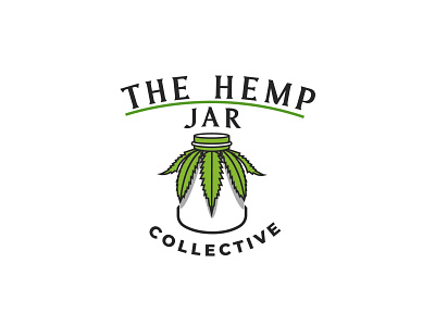 The Hemp Jar Collective Logo Design cannabis design cannabis logo cbd design jar