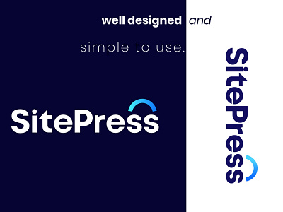SitePress Logo Design abstract architecture shop shopping simple site