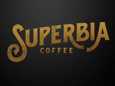Superbia Coffee Logo brand branding coffee logo product design