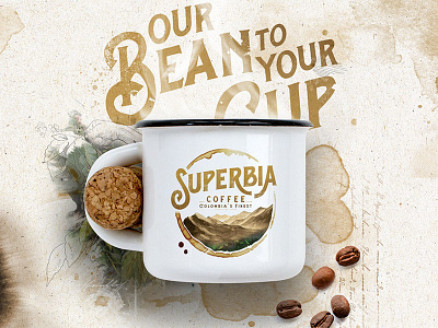 Superbia Coffee Logo brand branding coffee design logo website