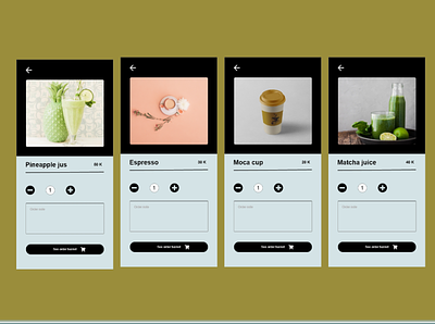 About drinks about drinks about foods and drinks wireframe coffe design espresso juice matcha juice mobile app design pineapple juice
